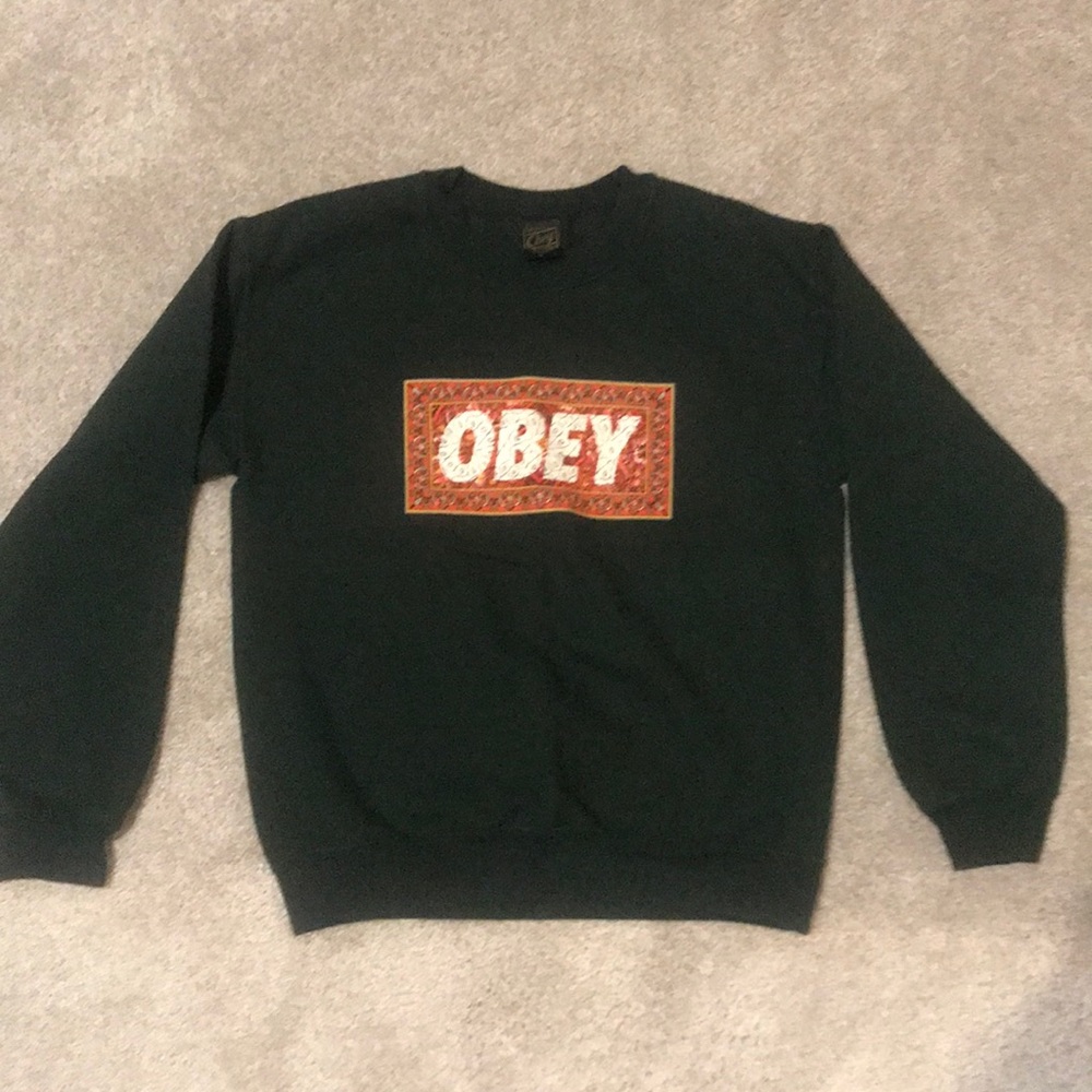 Obey Stained Glass Crewneck Sweatshirt